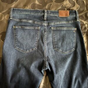 Madewell 10” High Rise Skinny Classic Dark Blue Jeans Stretch Women’s Size 31